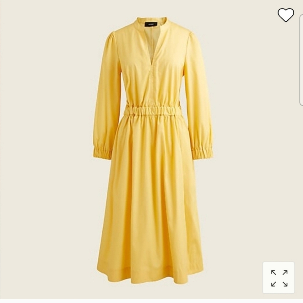 Jcrew cinched waist midi dress